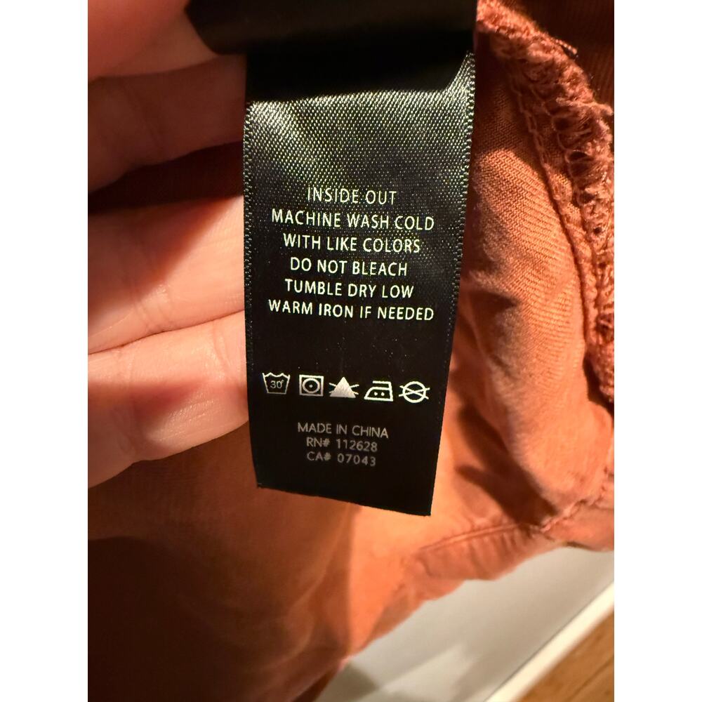 Max Jeans Rust Tencel Utility Jacket Size Small - image 5